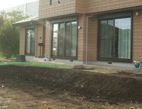 個人邸の庭 施工前